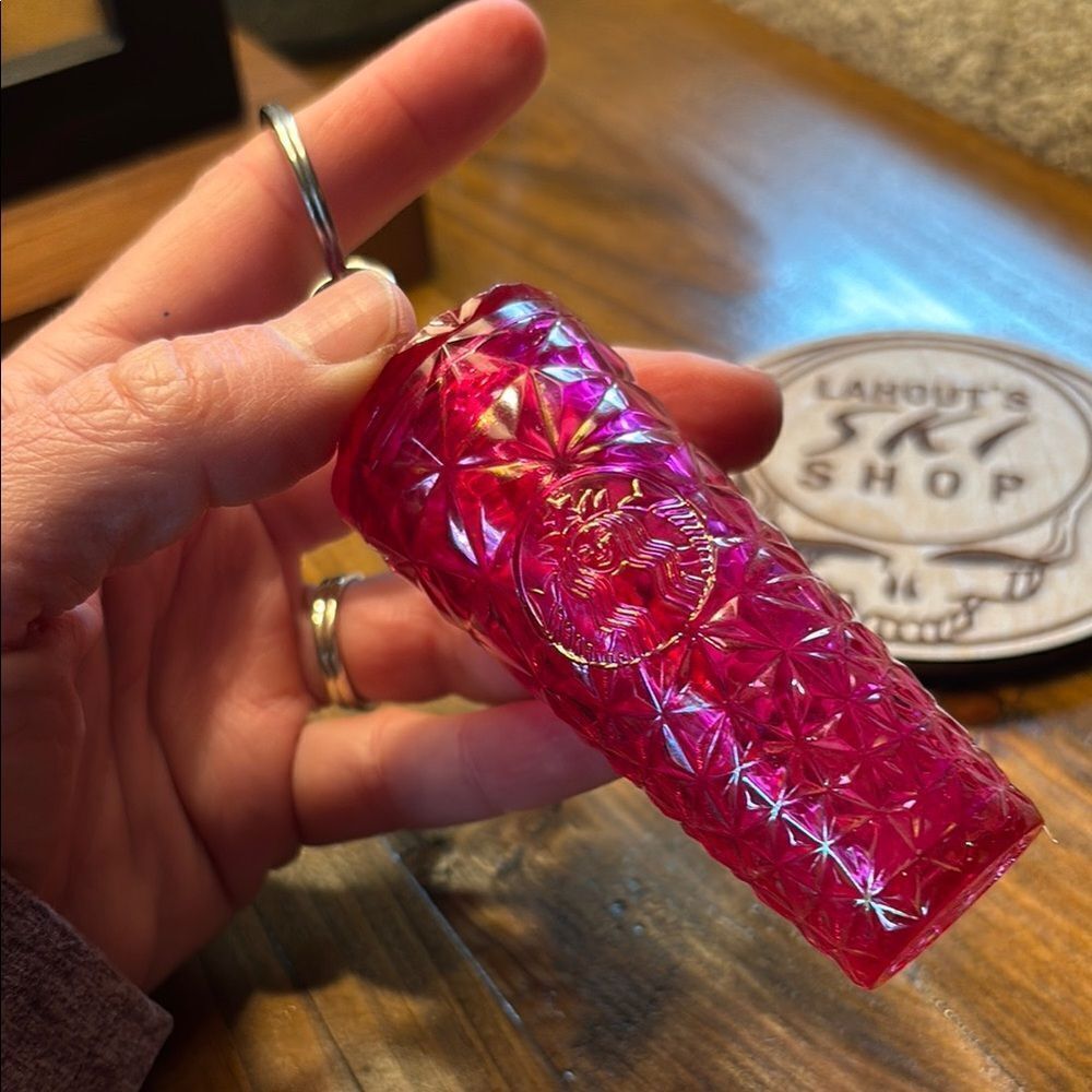 Starbucks Geometric Patterned Keychain - Picture 2 of 7